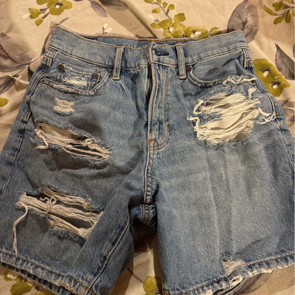 American Eagle Outfitters Light Blue Denim Shorts